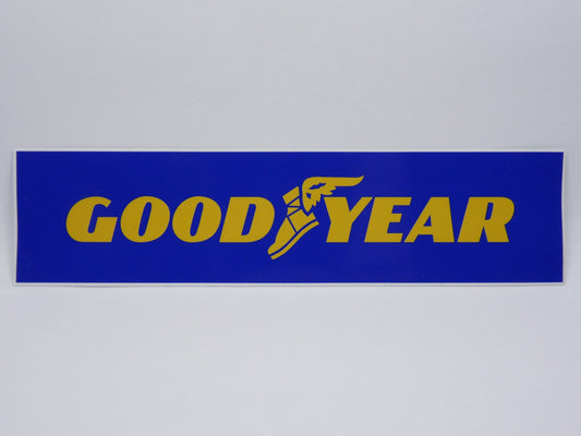 STK14 Sticker Autocollant : logo Good Year Rectangle Largeur 21 cm hauteur 5.1 cm