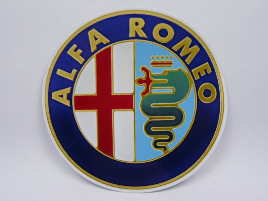 STK4 Sticker Autocollant : logo Alfa Romeo rond Diamètre environ 10.3 cm
