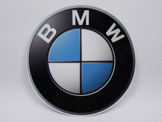 STK7 Sticker Autocollant : logo BMW rond Diamètre environ 10.2 cm