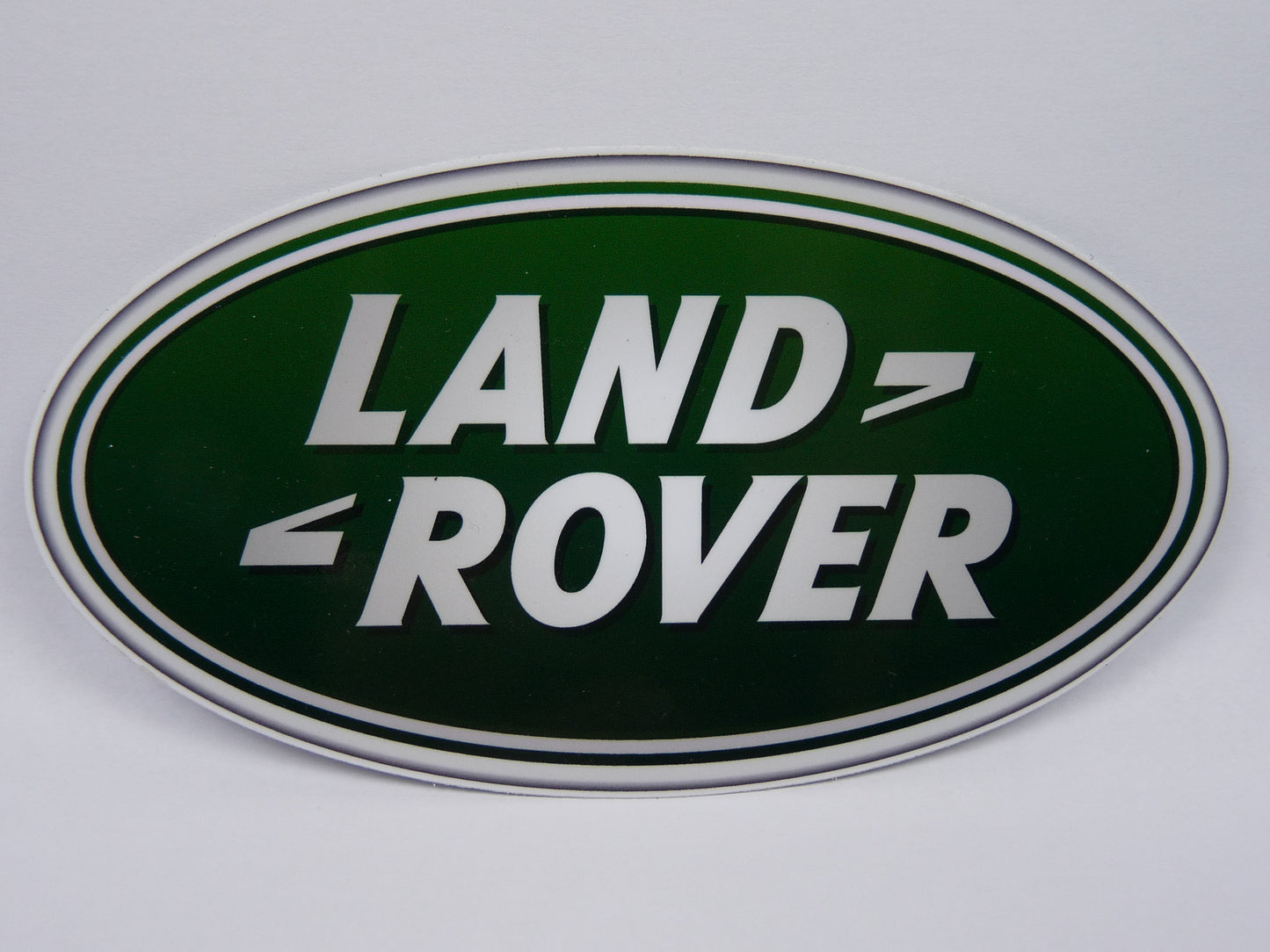 STK8 Sticker Autocollant : logo Land rover Ovale Largeur 15.4 cm hauteur 8.1 cm
