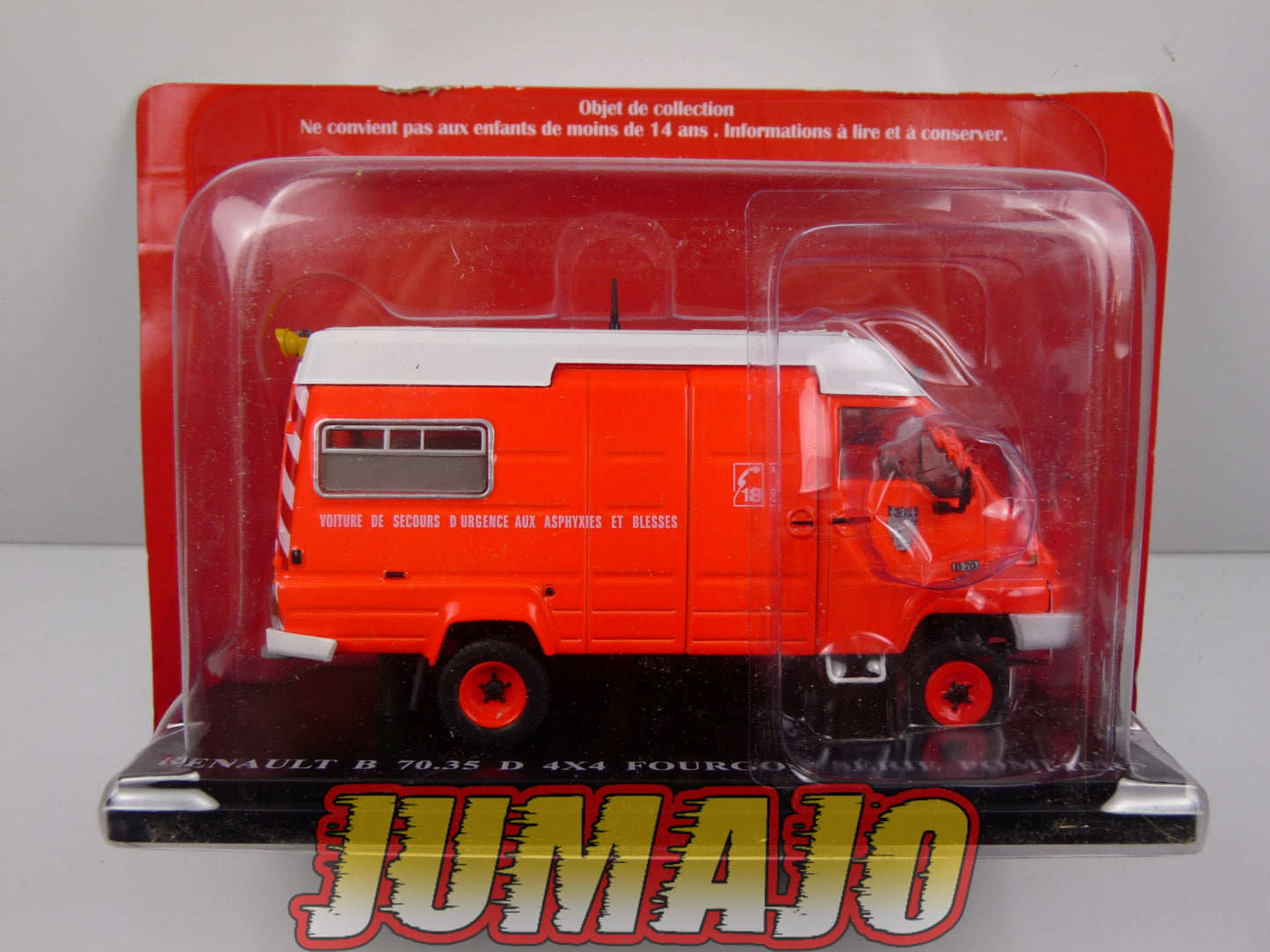UTR16 UTILITAIRES RENAULT 1/43 B 70.35 D 4X4 Fourgon pompiers