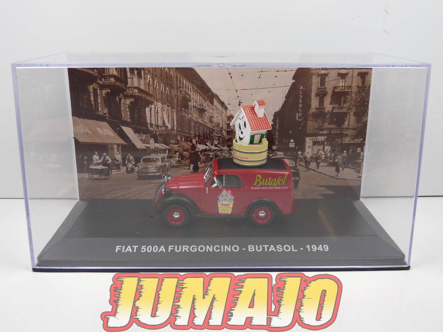 VCE25 1/43 IXO Commerciale Epoque : FIAT 500 A Furgoncino - Butasol 1949