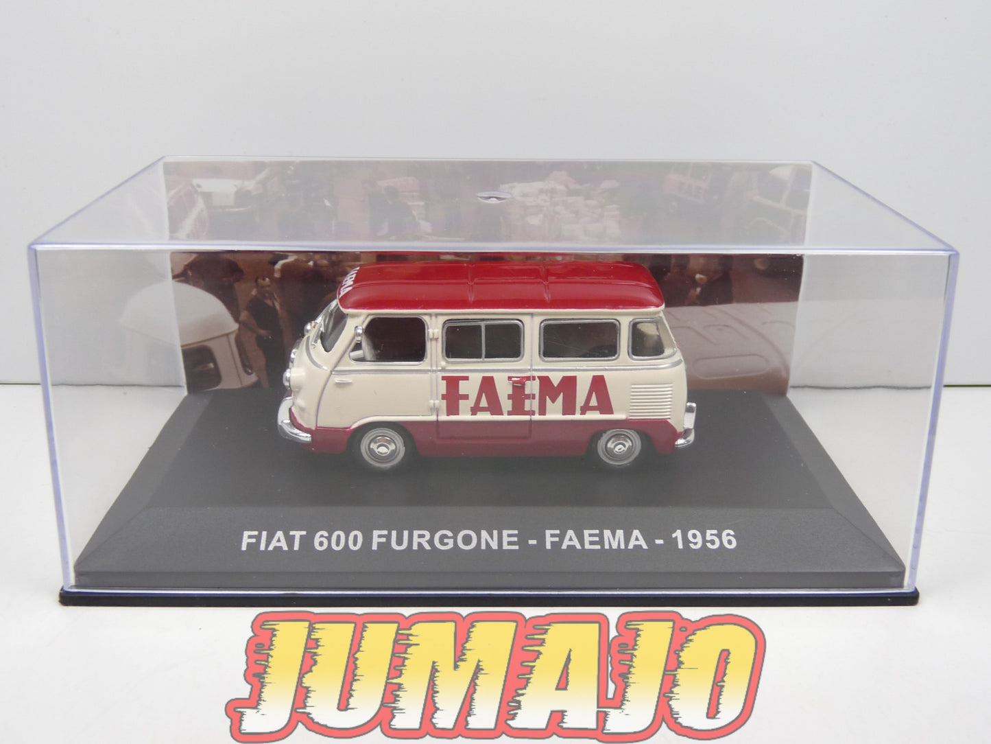 VCE27 1/43 IXO Commerciale Epoque : FIAT 600 Furgone - Faema 1956
