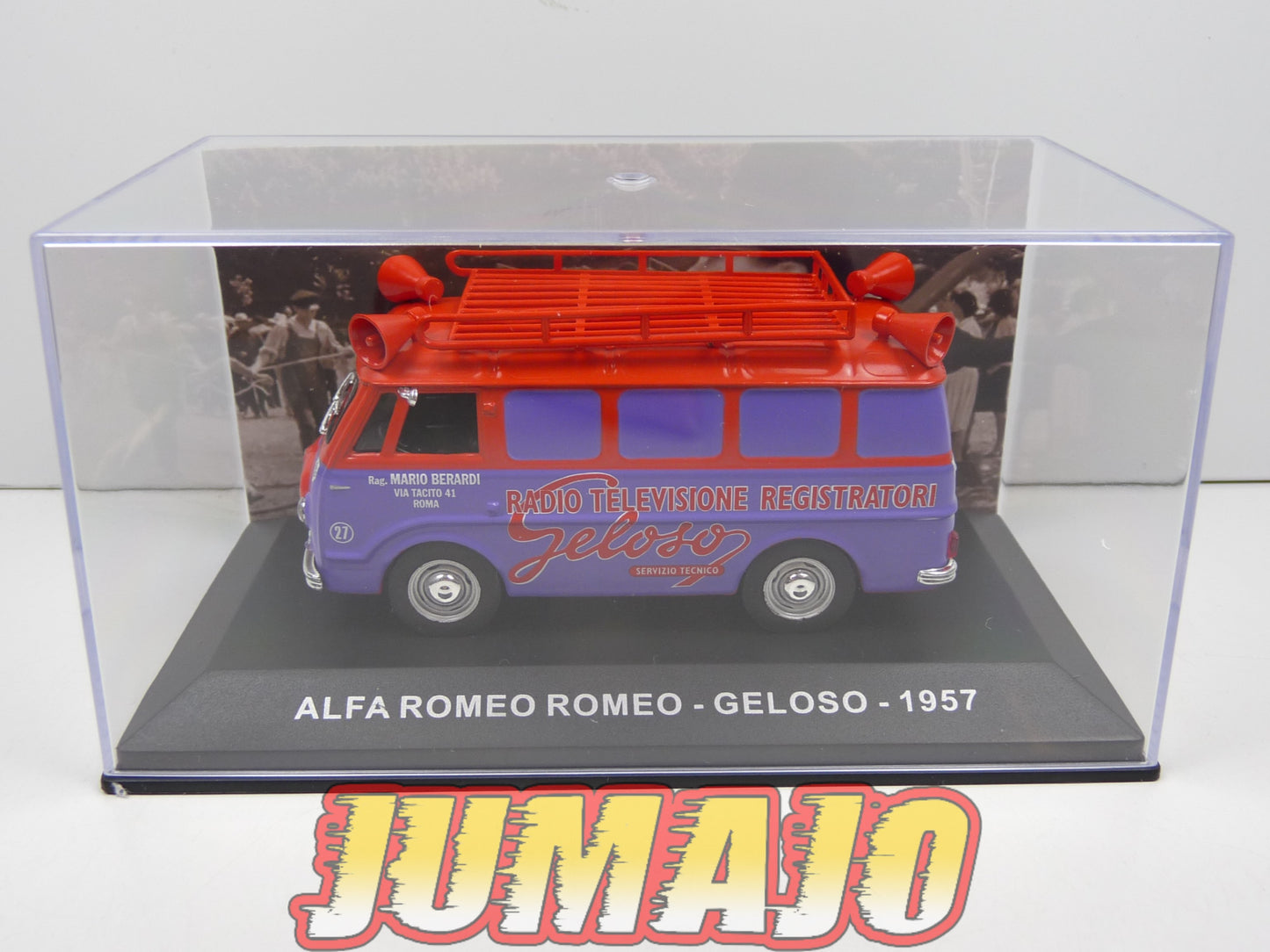 VCE29 1/43 IXO Commerciale Epoque : ALFA ROMEO Romeo - Radio television Geloso 1957