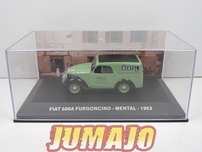 VCE44 1/43 IXO Commerciale Epoque : FIAT 500 A Furgoncino - Mental 1953