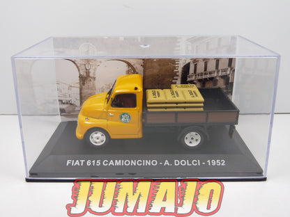 VCE51 1/43 IXO Commerciale Epoque : FIAT 615 Camioncino - A. Dolci pigmenti 1952
