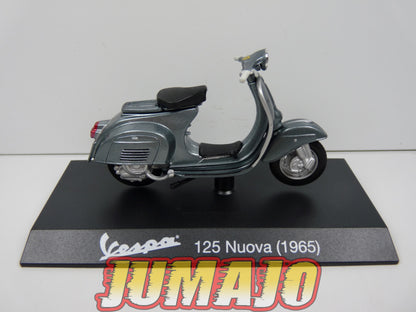 VES23 MOTO VESPA ITALIE Fassi Toys 1/18 : VESPA 125 Nuova 1965(Gris foncé)