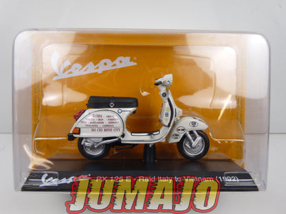 VES60Z MOTO VESPA ITALIE Fassi Toys 1/18 : VESPA PX 125 E Raid Italy to Vietnam 1992