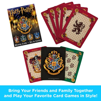 Jeu de Cartes Aquarius : Harry Potter Crests Hogwarts