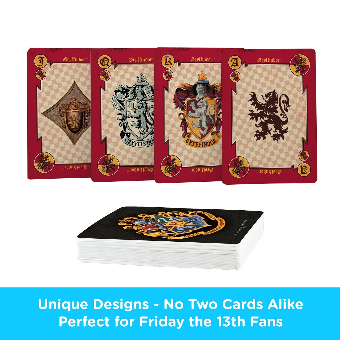 Jeu de Cartes Aquarius : Harry Potter Crests Hogwarts