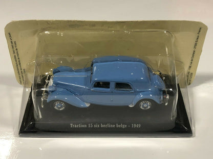 TRA58 voiture 1/43 atlas traction NOREV : Traction 15 Six berline belge - 1949