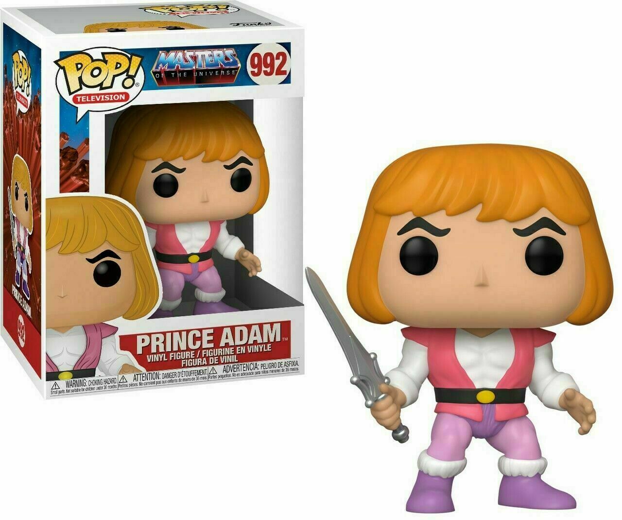 Figurine Vinyl FUNKO POP Masters of the Universe : Prince Adam #992