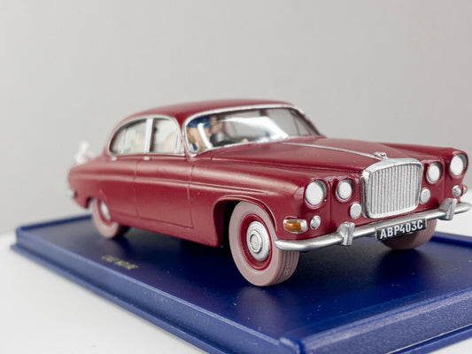 TIN40 Atlas 1/43 TINTIN en Voiture : Jaguar MkX 1962 L'île Noire *Occasion