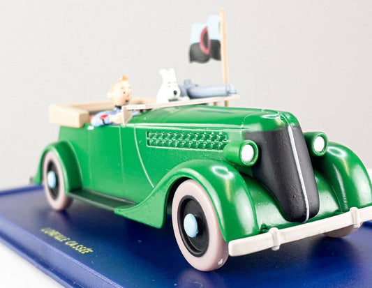 TIN8 Atlas 1/43 TINTIN en Voiture : La Mitrailleuse de L'Oreille Cassée *Occasion
