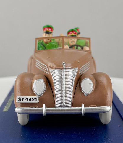 TIN34 Atlas 1/43 TINTIN en Voiture: Ford V8 1937 décapotable  *Occasion