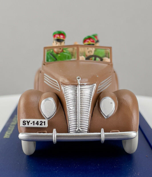 TIN34 Atlas 1/43 TINTIN en Voiture: Ford V8 1937 décapotable  *Occasion
