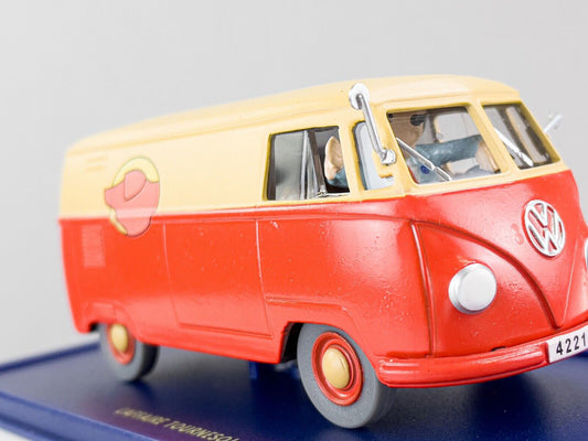 TIN32 Atlas 1/43 TINTIN en Voiture : Le VW combi 1950 *Occasion