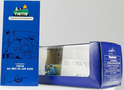 TIN66 Atlas 1/43 TINTIN en Voiture : Studebaker Commander Regal De Luxe Coupé 1947 *Occasion