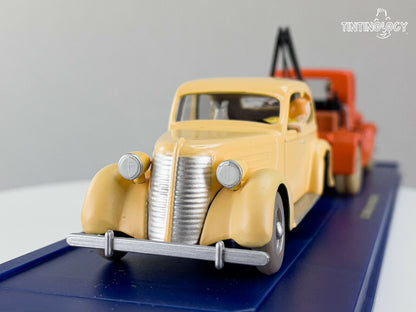 TIN24 Atlas 1/43 TINTIN : La Dépanneuse et la voiture accidentée *Occasion