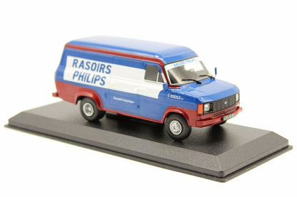 RLY9 Voiture 1/43 De Agostini RALLY ASSISTANCE : Ford Transit Renault Philips 1984
