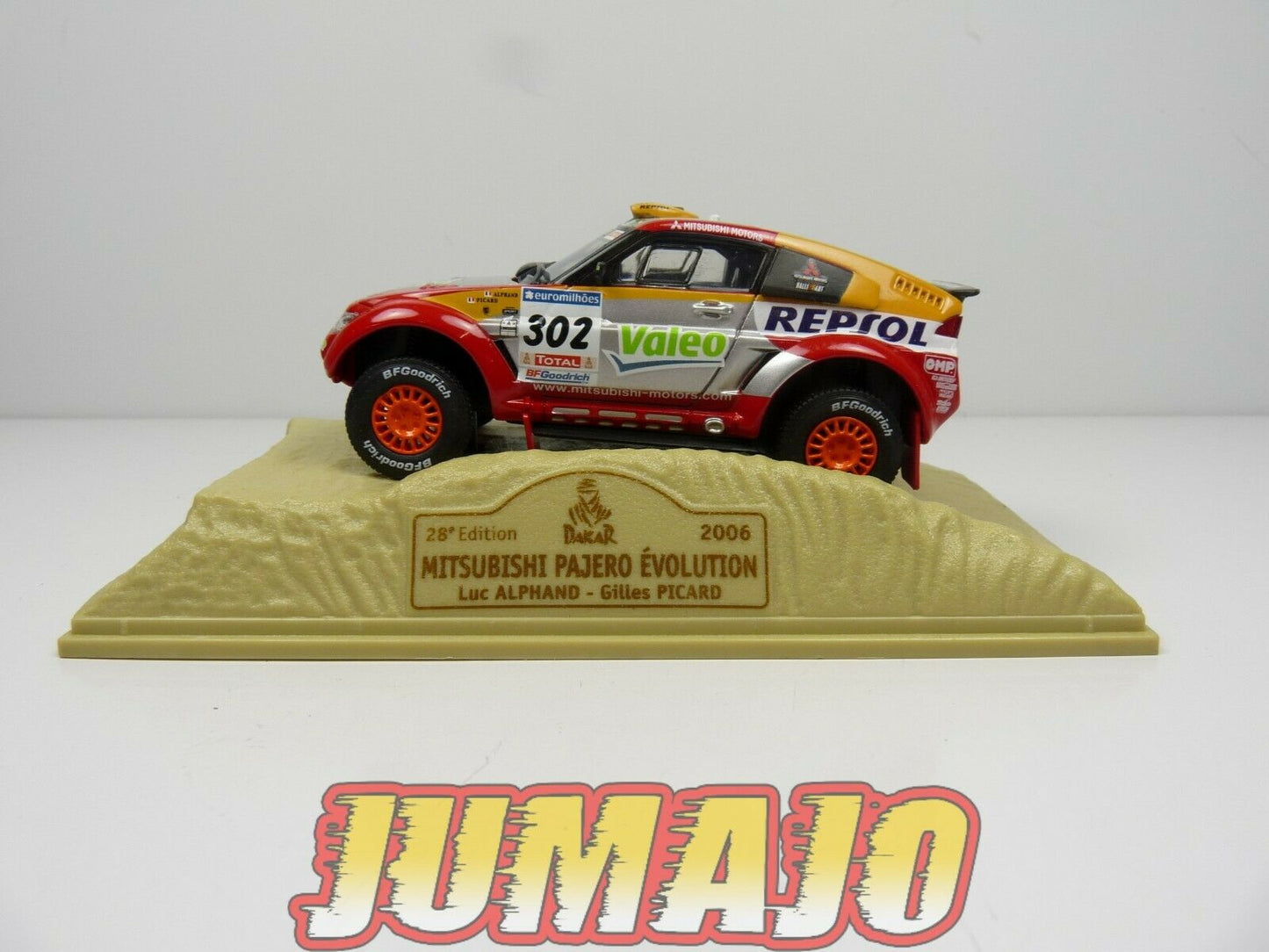 DKR21 1/43 Norev M6 Paris/Dakar : MITSUBISHI PAJERO winner 2006 #302 Alphand-Picard