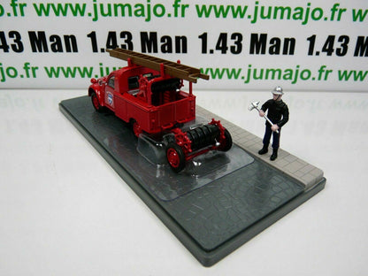PU19 Voiture 1/43 ELIGOR Petits Utilitaires CITROEN 2CV AZU B Pick-up pompiers Remorque
