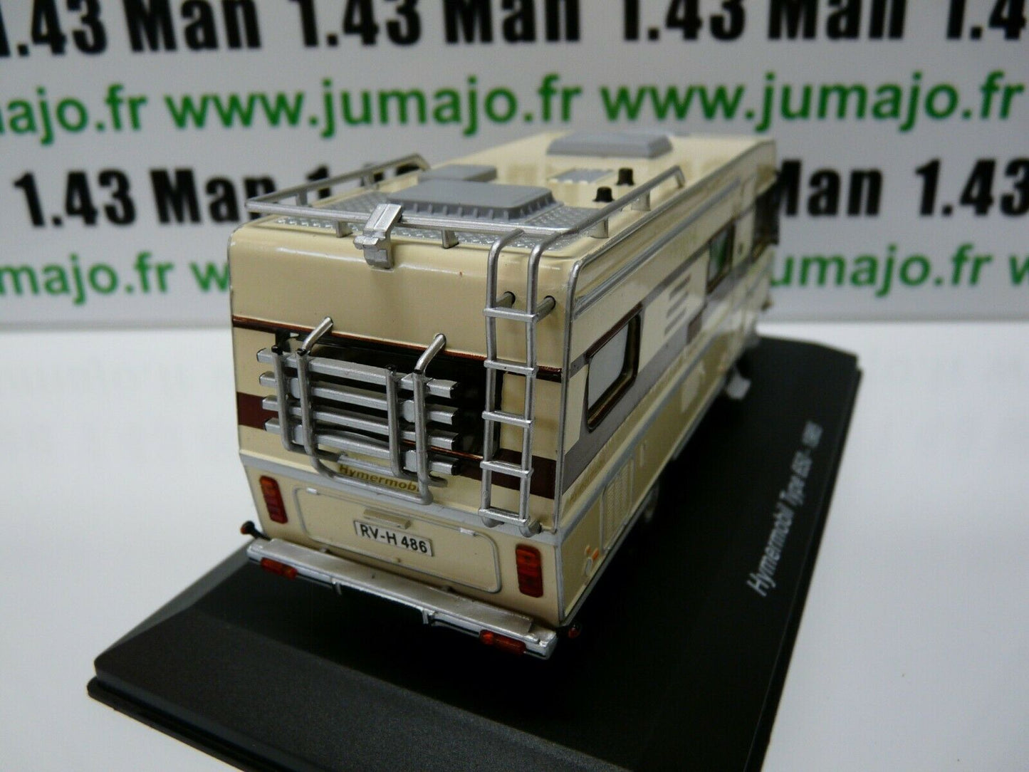 CC4 1/43 camping cars hachettes : MERCEDES HYMERMOBIL Type 650 - 1985