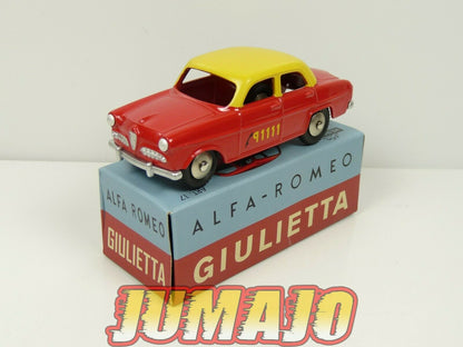 LOT 3 Voiture 1/48 MERCURY hachette : Alfa Romeo Giulietta Taxi/Sprint