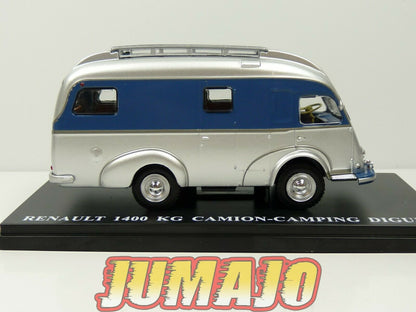 CC4 1/43 camping cars hachettes : RENAULT 1400 KG Camions-camping  Digue
