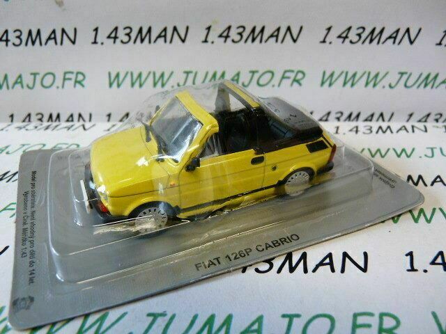 PL40 VOITURE 1/43 IXO IST déagostini POLOGNE : FIAT 126 P Cabrio jaune