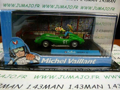 MV8 voiture altaya IXO 1/43 diorama BD MICHEL VAILLANT : SPORT E n°08