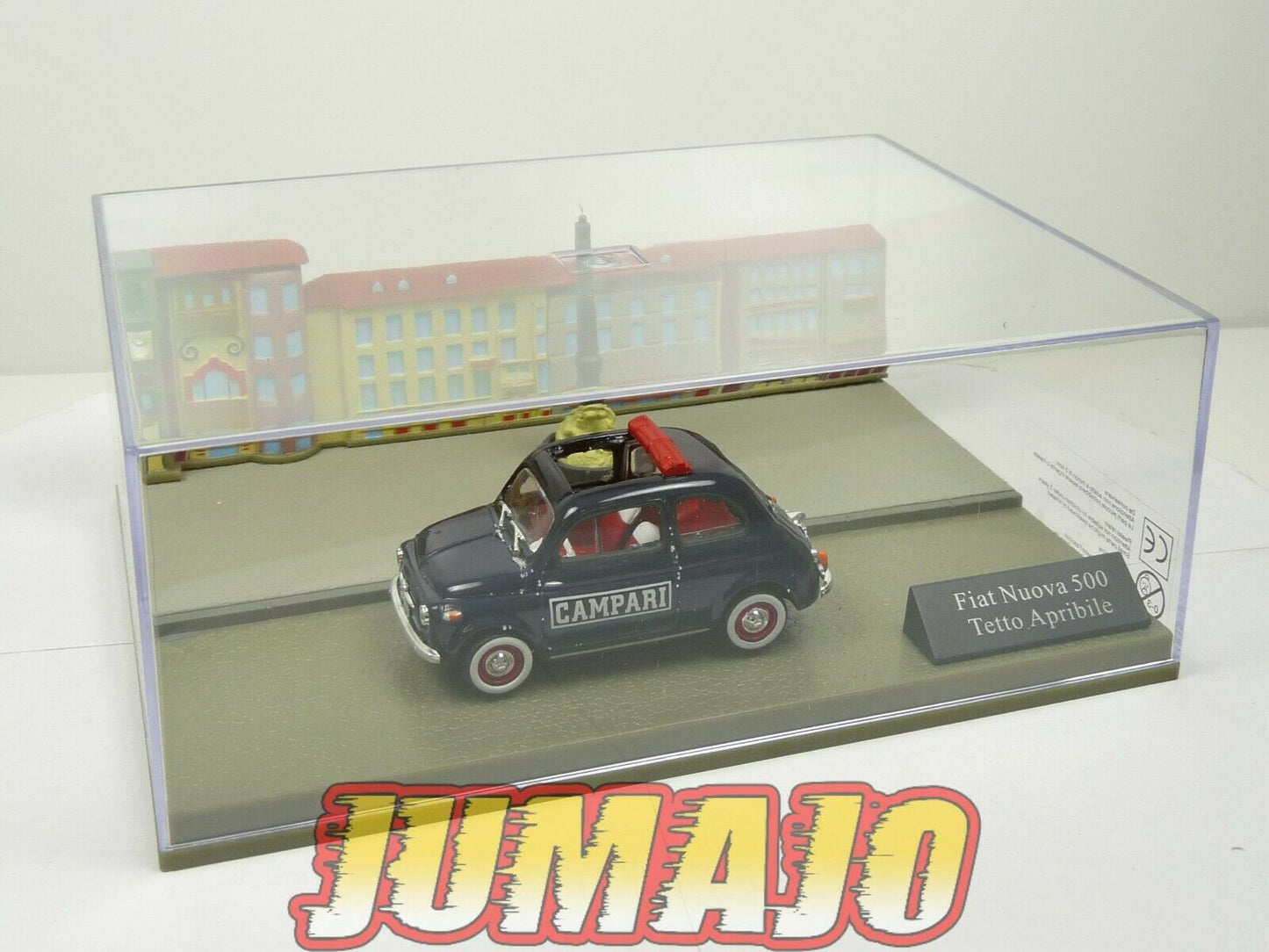 IT81 Voiture 1/43 FIAT : Diorama FIAT 500 Nuova Tetto Apribile Campari