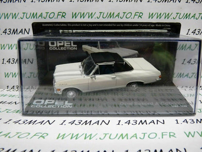 OPE67 voiture 1/43 IXO OPEL collection : REKORD A cabriolet 1963/1965 blanche
