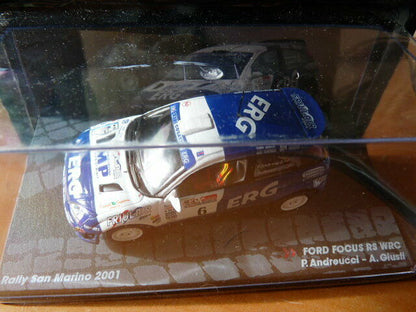 RIT30 voiture 1/43 IXO Altaya Rallye FORD Focus RS WRC San Marino 2001 Andreucci