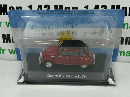 ARG6 Voiture 1/43 SALVAT Autos Inolvidables : Citroen 3CV Especial (1972)