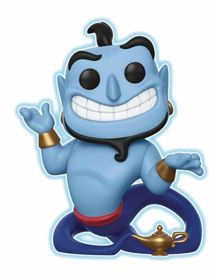 Figurine Vinyl FUNKO POP Disney Aladdin : Genie with Lamp *GITD* #476