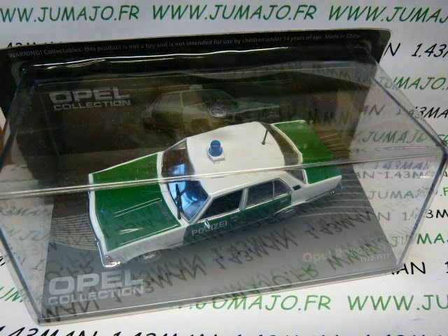 OPE101 voiture 1/43 IXO eagle moss OPEL collection : REKORD D Polizei 1972/1977