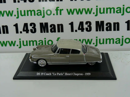 DS10 voiture 1/43 atlas DS NOREV :  DS 19 Coach Le Paris Chapron 1959