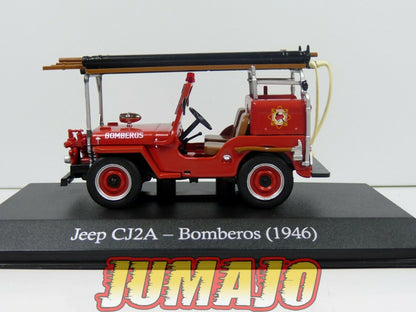 SER11 1/43 SALVAT Vehiculos Servicios jeep CJ12A willys Bomberos pompiers 1946