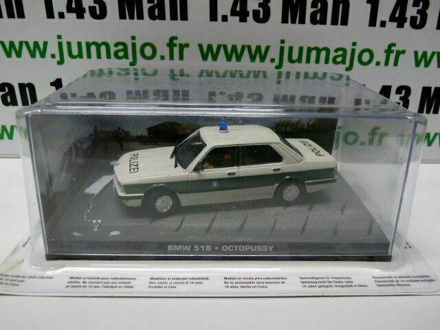 JB66 voiture 1/43 IXO 007 JAMES BOND : BMW 518 Octopussy Police