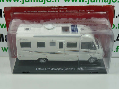 CC24 1/43 camping cars hachettes :Esterel L37 Mercedes Benz 316 2004