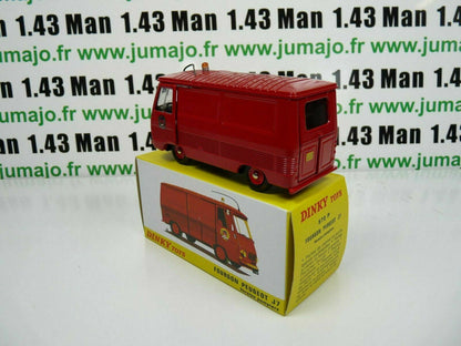 DT52  Voiture réédition DINKY TOYS atlas : 570P Fourgon Peugeot J7 Pompiers