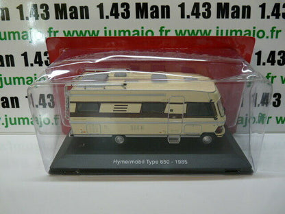 CC4 1/43 camping cars hachettes : MERCEDES HYMERMOBIL Type 650 - 1985