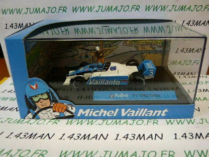 MV10 altaya IXO 1/43 diorama BD MICHEL VAILLANT n°10 Vaillante F1 1982 Turbo