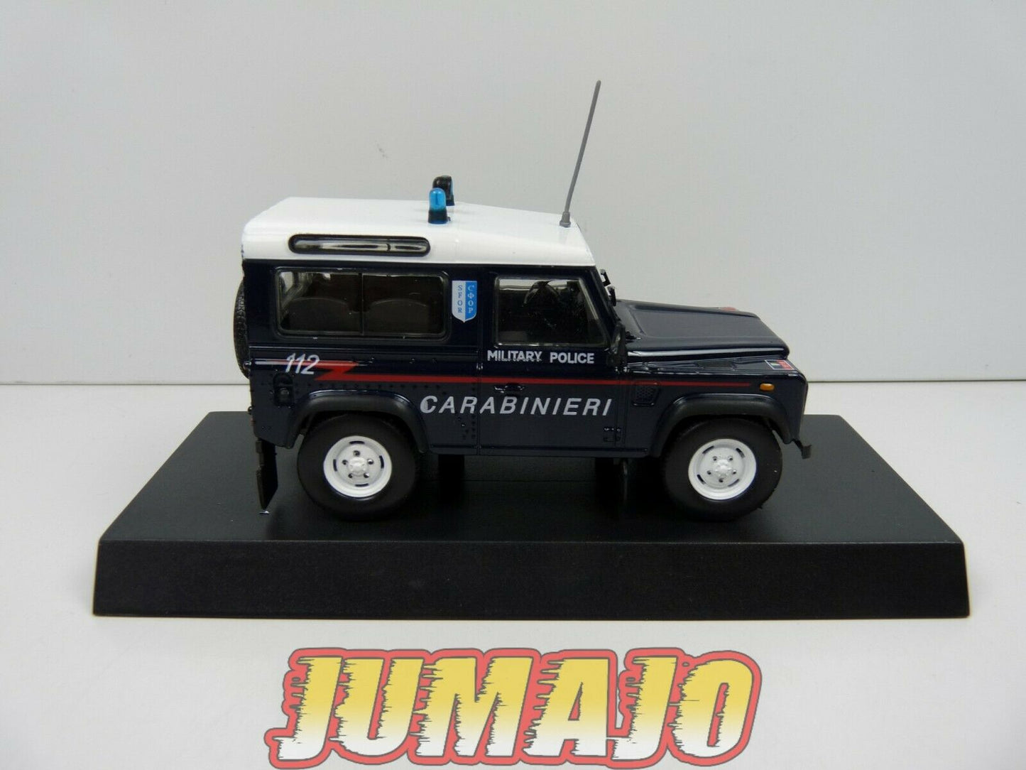 CR39 voiture 1/43 CARABINIERI : LAND ROVER DEFENDER 90 Military Police 1995