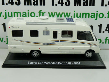 CC24 1/43 camping cars hachettes :Esterel L37 Mercedes Benz 316 2004