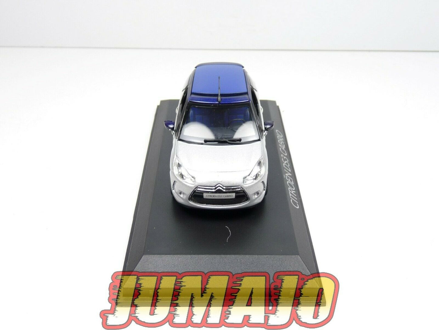 NOR20 VOITURE 1/43 NOREV : CITROEN DS3 Cabrio Gris alu toit bleu