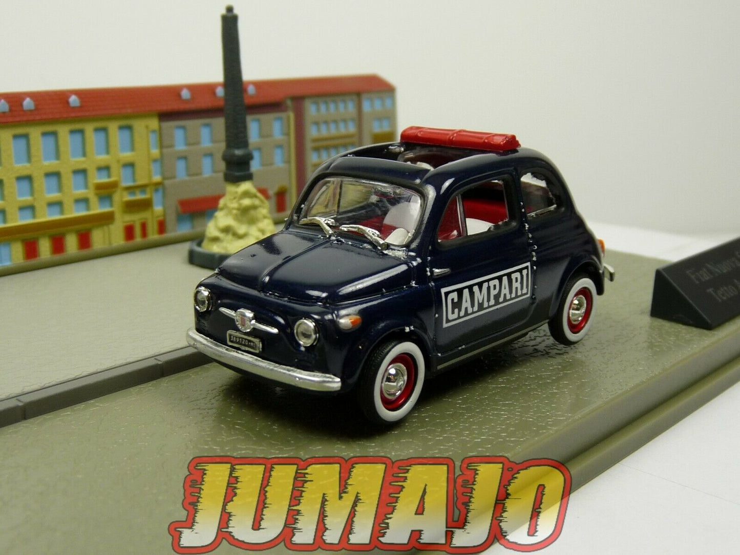 IT81 Voiture 1/43 FIAT : Diorama FIAT 500 Nuova Tetto Apribile Campari