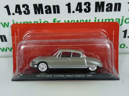 DS10 voiture 1/43 atlas DS NOREV :  DS 19 Coach Le Paris Chapron 1959