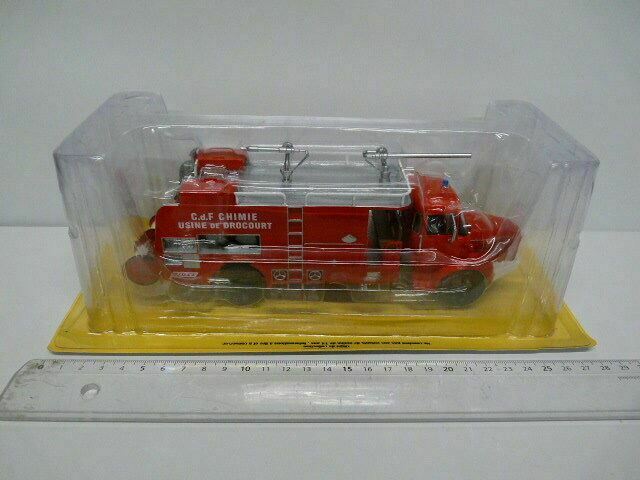 CPF26 POMPIER 1/43 altaya IXO Sides Berliet GLR extinction mousse Usine Drocourt
